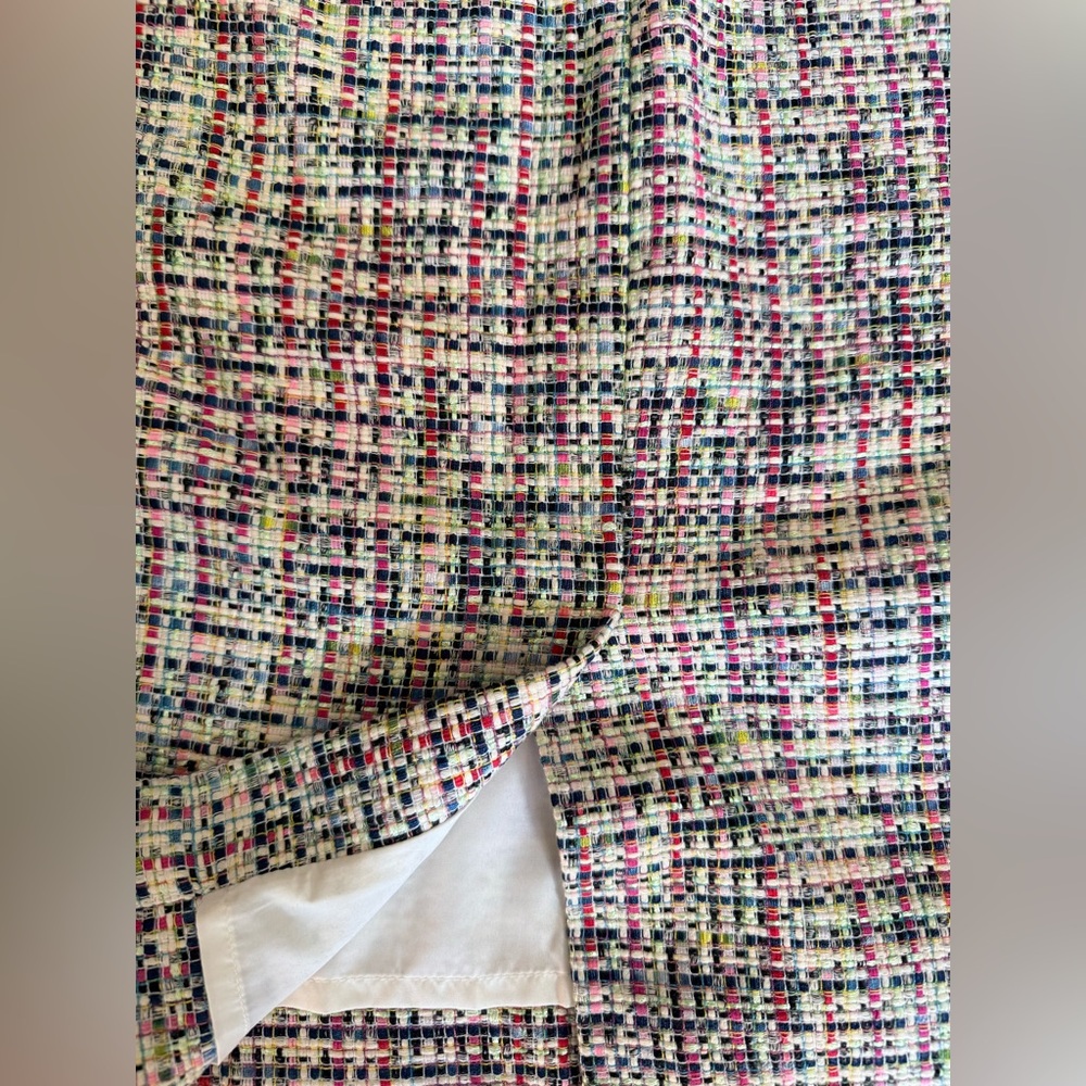 J.Crew Rainbow Tweed Pencil Skirt Size 0 Excellent Condition - Picture 5 of 9